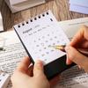 1 шт. Мини простой настольный календарь 2026 года Креативный календарь на спирали для украшения рабочего стола Офисные канцелярские товары
