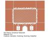 Gingerbread House Christmas Tablecloth Reusable Washable Gingerbread Playhouse Table Cover with Playful Cut-Out Windows for Kitchen Party Home Decor