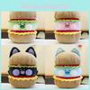 Hamburger Cartoon Plush Doll Childrens Cat Cartoon Toys Animal Holiday Gifts