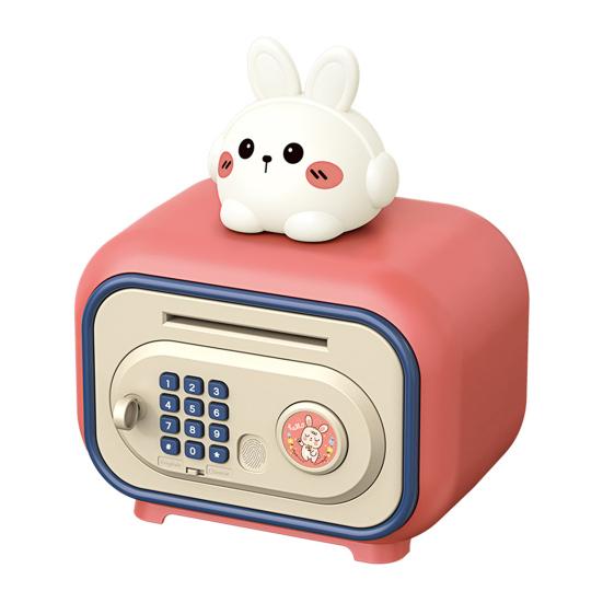 Детская игрушка-копилка, электронная наличка, монета, копилка, разблокировка отпечатком пальца, стиль банкомата, большая емкость, забавная копилка для мальчиков и девочек 6-12 лет