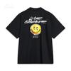 Li Ning Skateboard Series Back Smiley Logo Loose Casual Short Sleeve Shirt Men Shirts Black ASHT445-1