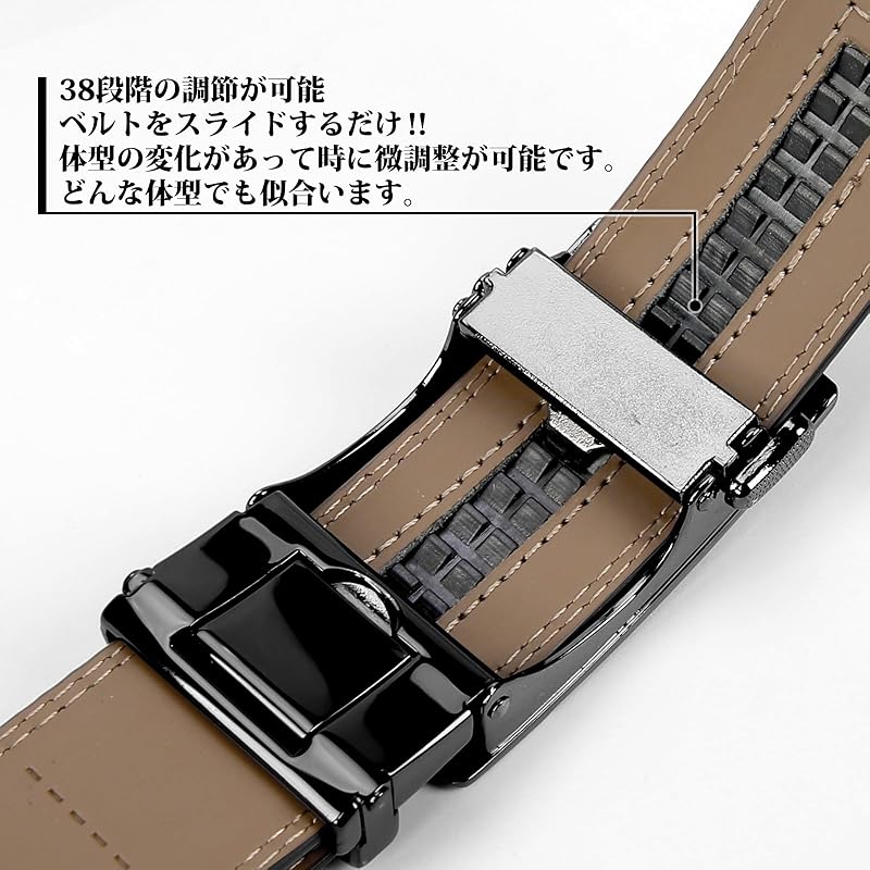 [RAINSMORE] ремень мужской большой размер натуральная кожа мужской ремень авто-застежка плавная регулировка ремень для костюма отрезной дизайн деловой повседневный черный Длина