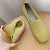 Весенние новые балетки женские трикотажные мокасины с квадратным носком повседневные дышащие туфли на плоской подошве для вождения туфли-лодочки PlusSize 35-42
