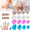 5/10Pcs Silicone Finger Sleeve Slip Antis-scalding Needle Flip Book Money Playing Piano Thimble Tip Hollowed Out Breathable