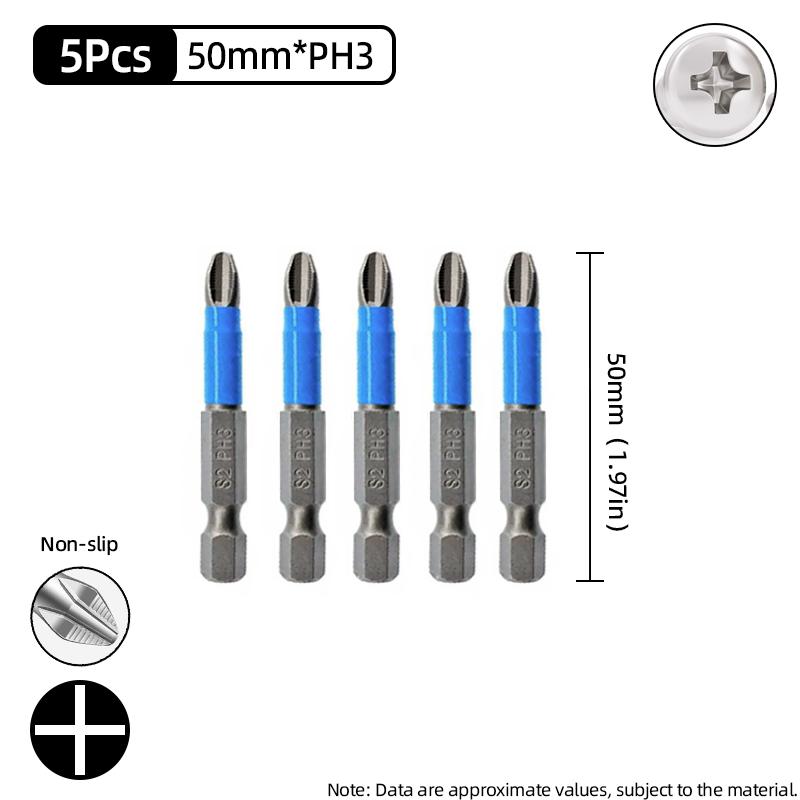 Нескользящие отвертки с крестовой головкой, крестообразная дрель, магнитная отвертка 1/4 дюйма, ручные инструменты PH1/PH2/PH3/PZ1/PZ2/PZ3