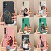 For Samsung Galaxy A16 M55 S24 FE C55 A06 M35 Cover Fashion Cool Girl Boy Phone Case Soft Liquid Silicone Lens Protection Anti Drop Bumper For Samsung