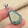Aqua Apatite Gemstone Solid 925 Sterling Silver Pendant Handmade Jewelry For Gifts