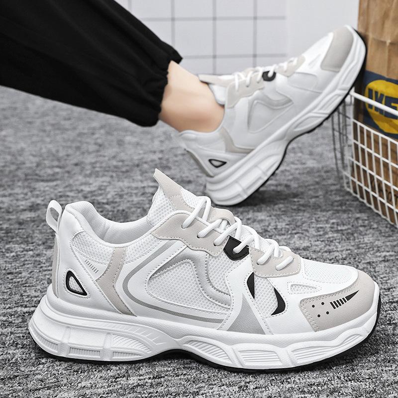 Spring men's shoes new breathable mesh shoes men's trendy versatile platform sports shoes casual running shoes