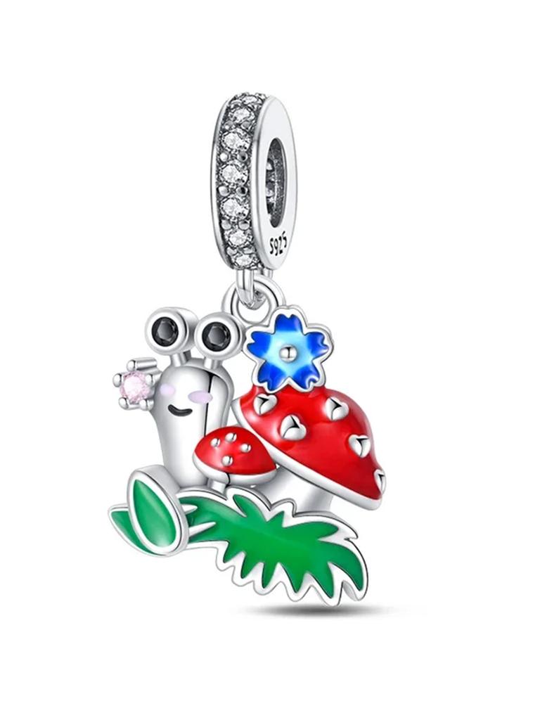 Copper Firefly Charms Evil Eye Air Balloon Blue Charms Fit Original Bracelet Beads For Jewelry Making