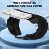 Face Covers with Dual Cooling Fans Adjustable 2 Speeds Breathable Ice Silk Face Pad Cover Relieve