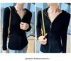 Women's Slim Fit Cashmere Wool Hooded Cardigan - 100% Pure Wool, Zippered, Autumn/Winter Knit Sweater Coat