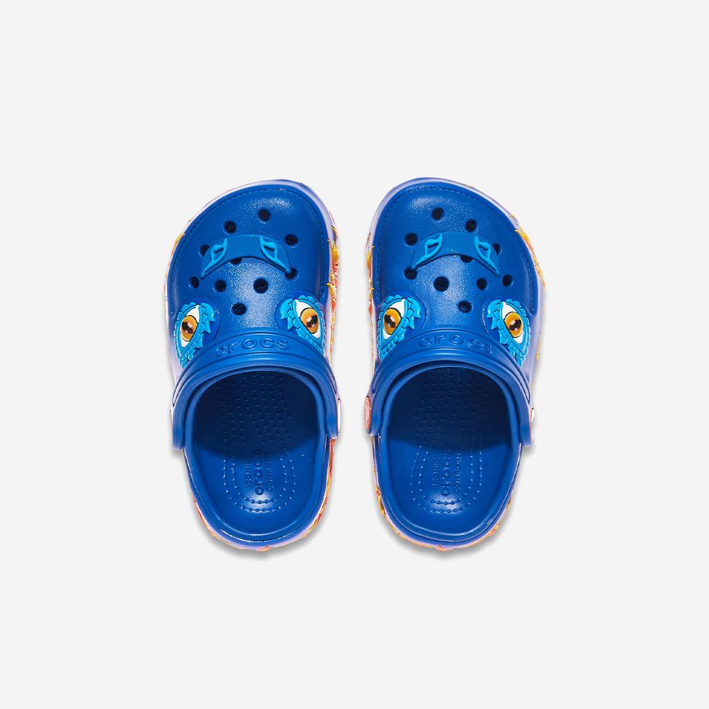 [Crocs] Classic I Am Rainbow Dragon Clog Toddler [CRS212510-BLUE BOLT]