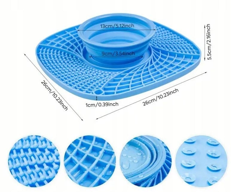 Tray, licking mat for dogs, puppy, slow eating bowl, scoop