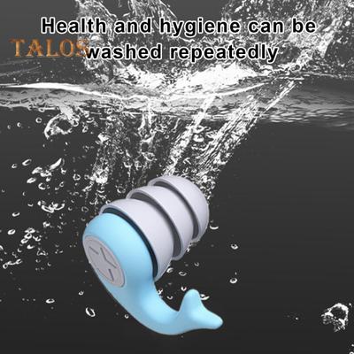 Эргономичные силиконовые беруши 25 дБ с шумоподавлением Водонепроницаемые многоразовые пыленепроницаемые беруши для защиты органов слуха для работы Исследование сна Фокус храпа