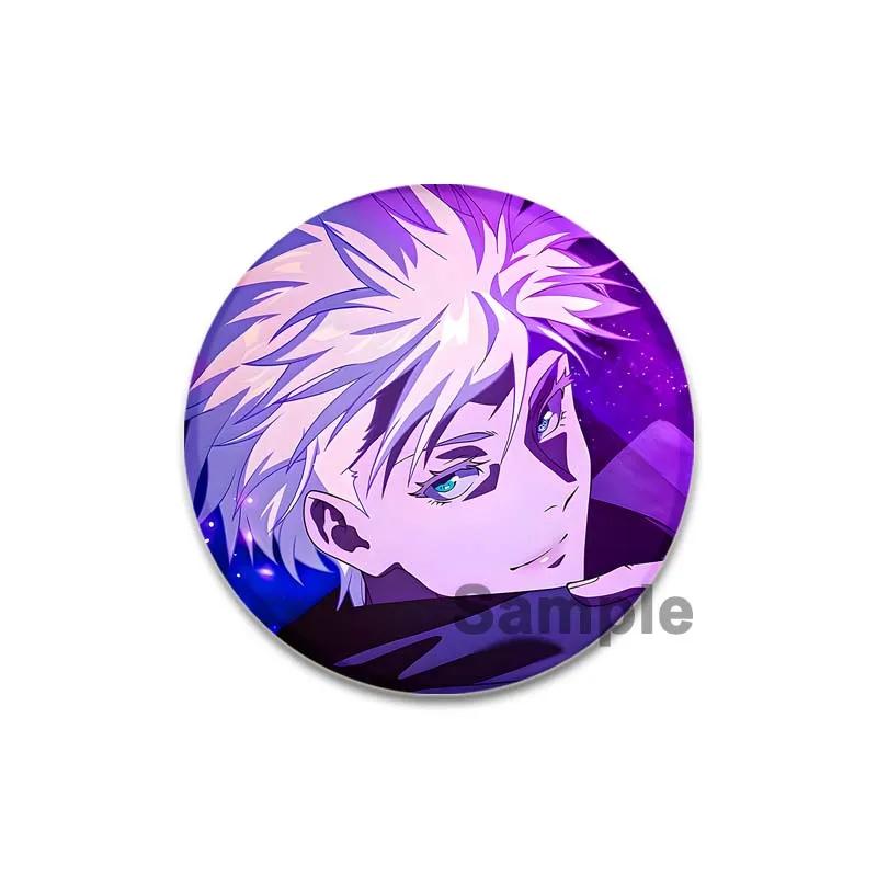 32/44/58mm Cute Anime Style Jujutsu Kaisen Brooch Satoru Gojou Cosplay Comic Button Pins Clothes Backpacks Cartoon Badge Jewelry Accessorie