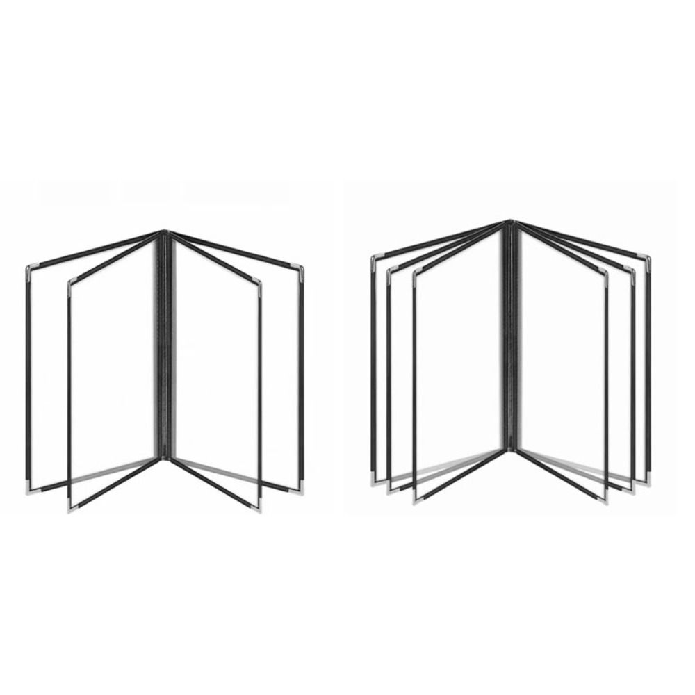 Reusable A4 Menu Paper Holder Foldable Shell Document Folder Loose Leaf Binder  Restaurant