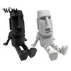 Moai Statue Model 3D Printed Action Figure, Movable Joints Articulated Easter Island Poseable Desktop Statues Rock Sculpture, Mini Desk Toy