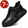 Breathable Outdoor Elevator Sneakers Men Shoes Cowhide Casual Shoes Walking Sports Men Genuine Leather Height Increasing Shoes