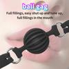 СМ Кляп для рта Набитый мяч Игрушка для связывания Набитые секс-продукты Веселье СМ Тренировка раба-собаки Набитая взрослая БДСМ секс-игрушка для женщин мужчин