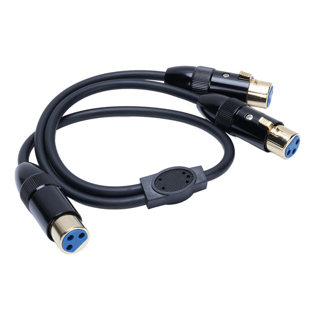 XLR Y-разветвитель кабель 3-контактный двойной XLR гнездо-гнездо балансный микрофонный переходной кабель для микшера 0
