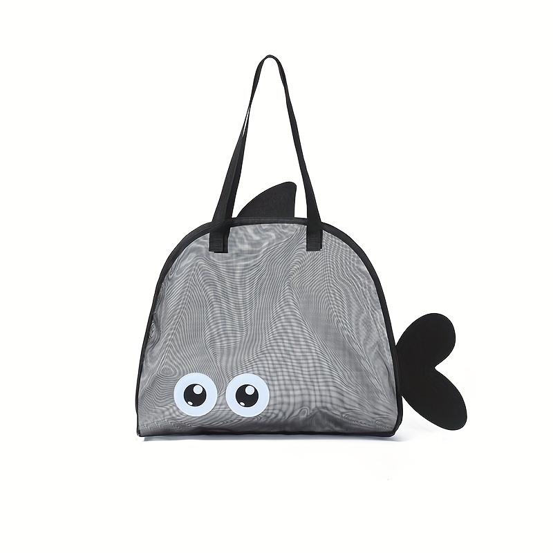 Foldable mesh beach tote with multiple pockets, sturdy handles, easy to store beach necessities, nice Christmas holiday gift option.