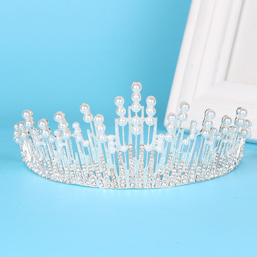 Европейский сплав невесты бриллиантовая жемчужная корона тиара Корона Феникс аксессуары для волос горный хрусталь изюминка