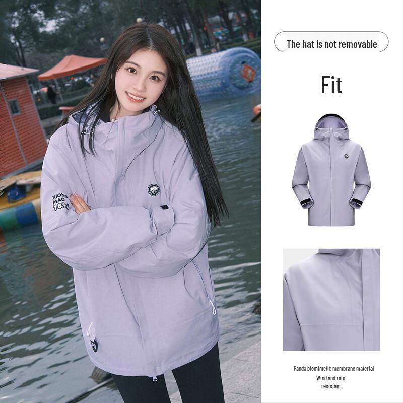 Camel Panda Unisex Waterproof Hard Shell Jacket