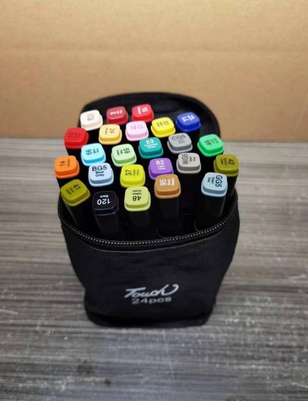 Набор художественных маркеров 12-36 цветов - Двусторонние масляные скетч-маркеры для граффити, манги, художников и школьных принадлежностей