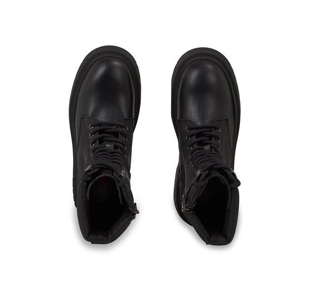 Ботильоны Tommy Jeans Tjw со шнуровкой и подкладкой, черные, EN0EN02405