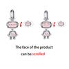 925 Silver Robot Charms Pendant sea turtle Moon Bead Fit Bracelet For Women DIY Fashion Jewelry Elegant Gift