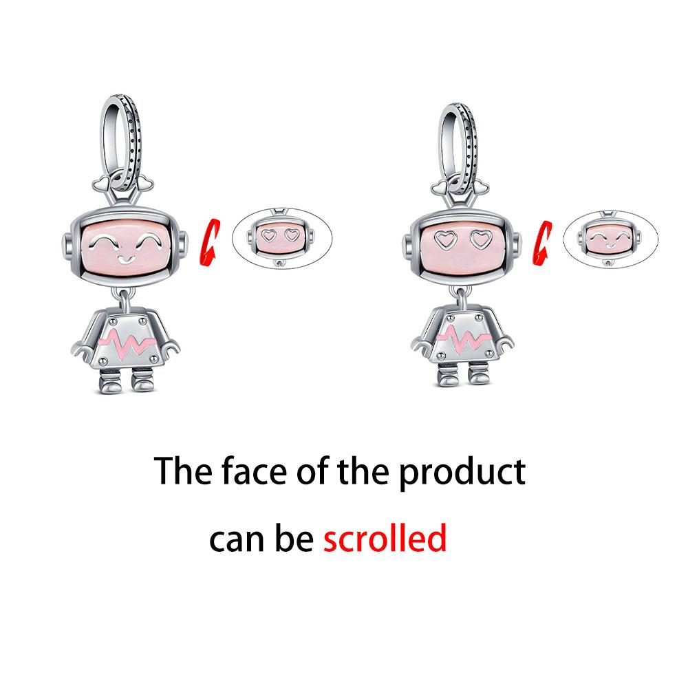 925 Silver Robot Charms Pendant sea turtle Moon Bead Fit Bracelet For Women DIY Fashion Jewelry Elegant Gift