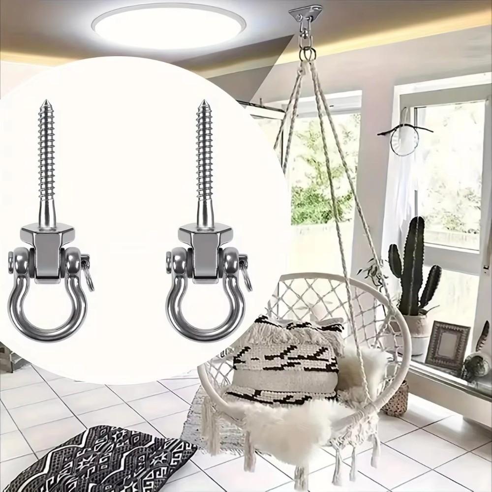 Stainless Steel Heavy Duty Swing Hook Heavy Duty Hanging Chair Hook Yoga Hammock Hook  Playground