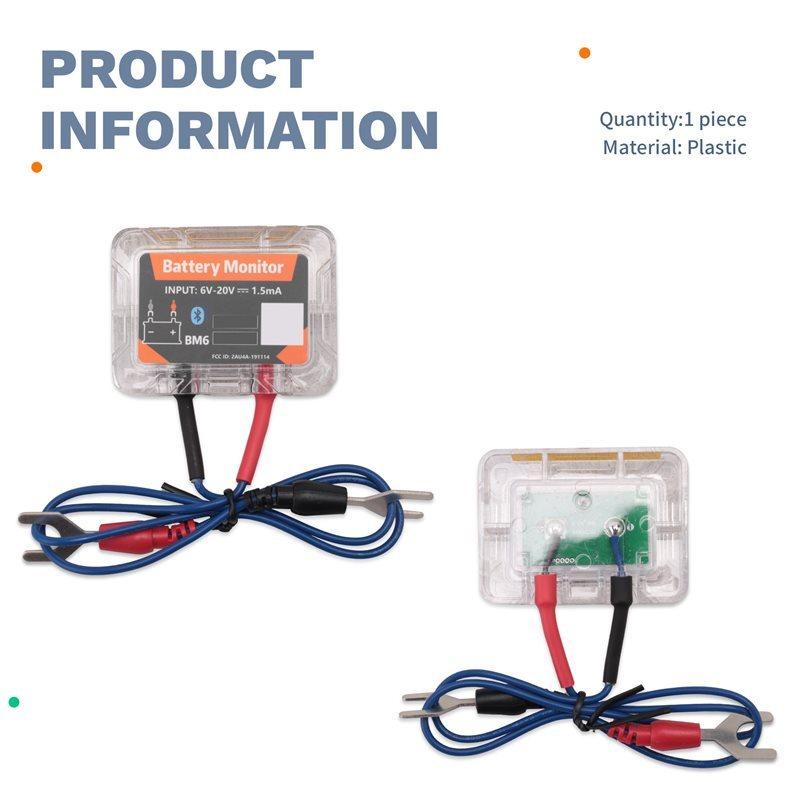 Q2-Wireless Bluetooth 12V Battery Monitory BM6 With Car Battery Health Check APP Monitoring Battery Tester