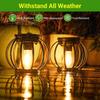 Vintage Solar Lantern Outdoor Solar Hanging Lanterns Lights with Hook Warm White Waterproof Solar Lights for Patio Garden Porch