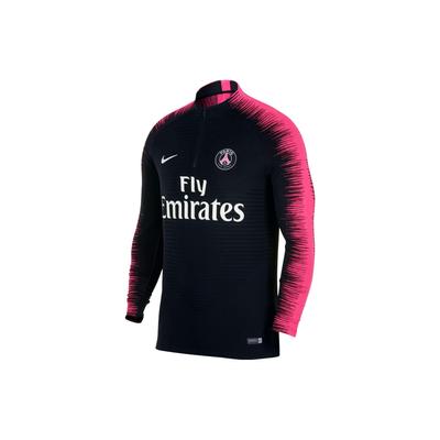 Nike Футбольная куртка Paris Saint-Germain с молнией на половину длины, мужская куртка сезона 18-19, черная, розовая 894192-011