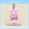 Cartoon Plush Rabbit Toys Keychain Stuffed Dolls Bag Decorations Kids Gifts