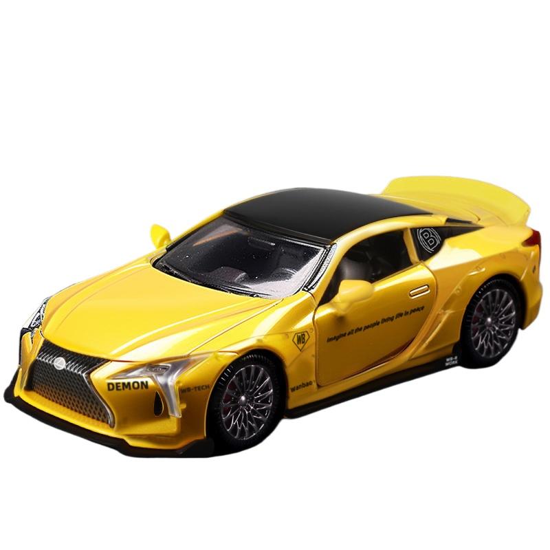 1/32 LEXUS LC500 литой спортивный автомобиль модель игрушечный гоночный автомобиль модель транспортного средства имитация звук и свет автомобиль игрушки коллекционный детский подарок