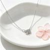 Flower Necklace for Women, Versatile Niche Design, Daily Gentle Atmosphere, New Four-Petal Silver Collarbone Chain