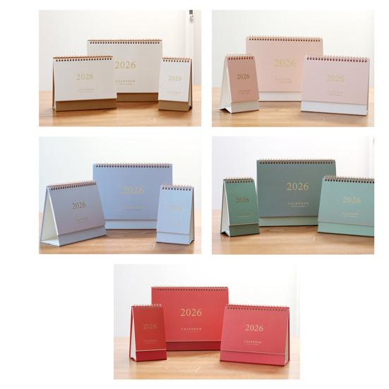 Настольный календарь 2026 г. ЯНВ 2026 - ДЕК 2026 Настольный перекидной календарь 12-месячный планер с двойным переплетом для дома, офиса, школы