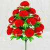 Artificial Carnation Realistic 18 Head Fake Silk Flower UV Resistant Wedding Party