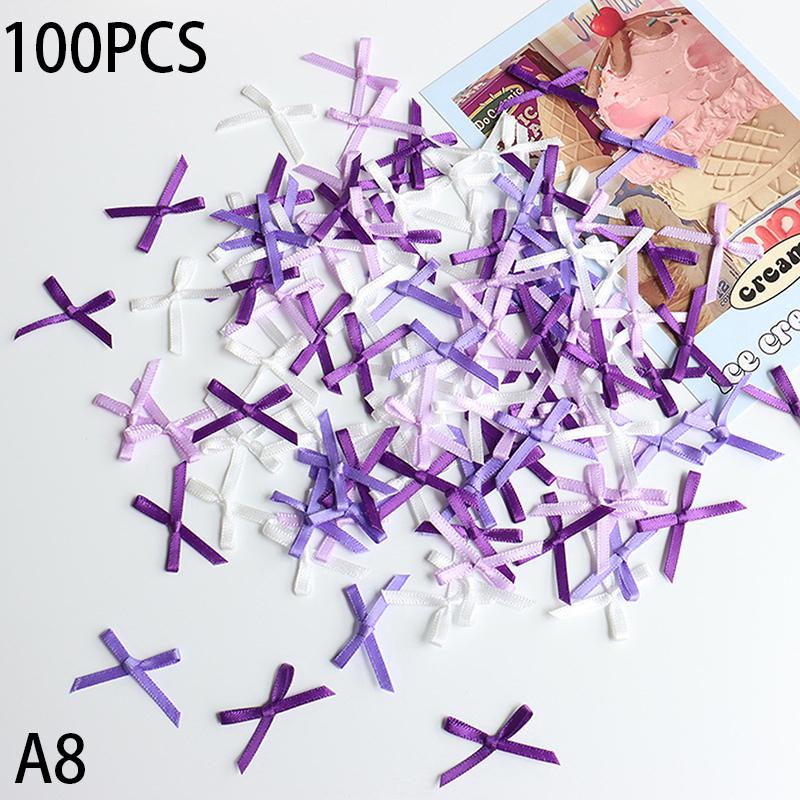 100 шт. 20-30 мм маленький размер атласная лента бант цветок DIY ремесло украшения ремесла аксессуары украшения принадлежности