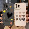 Чехол для телефона с графическим принтом в виде сердечек Для iPhone 16 15 14 13 12 11 Pro Max XS XR X Plus SE 2 Ударопрочный Мягкий силиконовый чехол