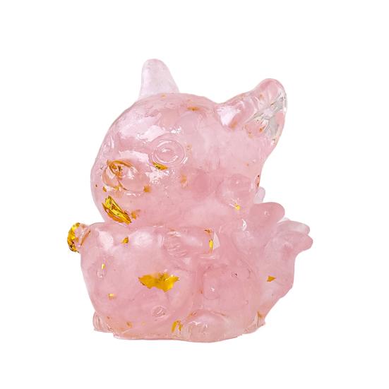 Фигурка лисы из натурального камня с девятью хвостами, позитивная целебная энергия, вырезанная вручную, цветная, искусственная хрустальная статуэтка в виде сердца любви, животное