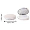 1 шт. 5 г Портативная ультратонкая пластиковая пудреница – Удобный для путешествий контейнер-сифтер с зеркалом для макияжа рассыпчатой пудрой