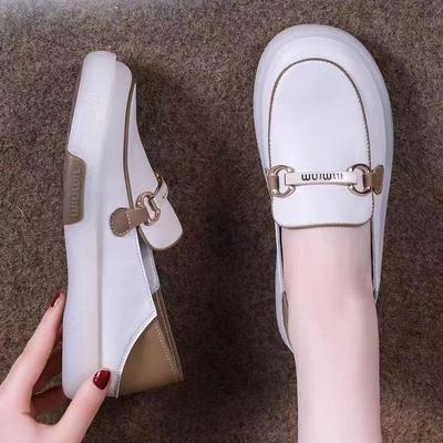 Туфли для мам из мягкой кожи на мягкой подошве, одинарные туфли, женские весенне-осенние новые легкие и удобные туфли на платформе, удобные туфли для женщин среднего возраста D