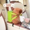 Car Tissue Box Trash Can 2-in-1 Cute Cartoon Plush Capybara Design Storage Bag Creative Armrest Box Storage Box Car Interior Accessories