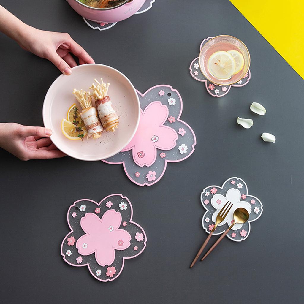 Table Insulation Mat, Heat-resistant Mat, Flower Cup Mat, PVC Western Food Mat,  Pot Mat, Tableware Bowl Mat
