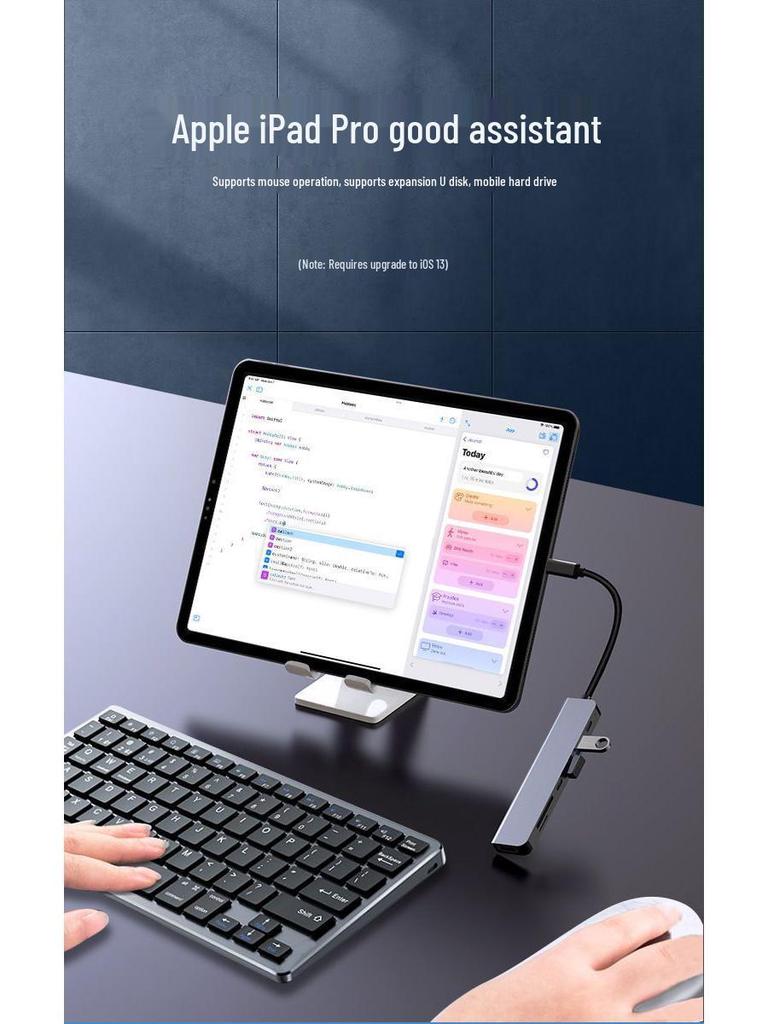 Адаптер-хаб Type-C HDMI с зарядкой PD100W для проекции дисплея мобильного телефона и компьютера
