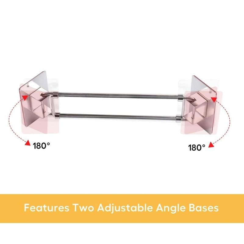 Угловые полки для душа на колесах, регулируемая штанга для хранения кемперов, аксессуары для ванных комнат для внутреннего подвешивания, крепления туалетных принадлежностей