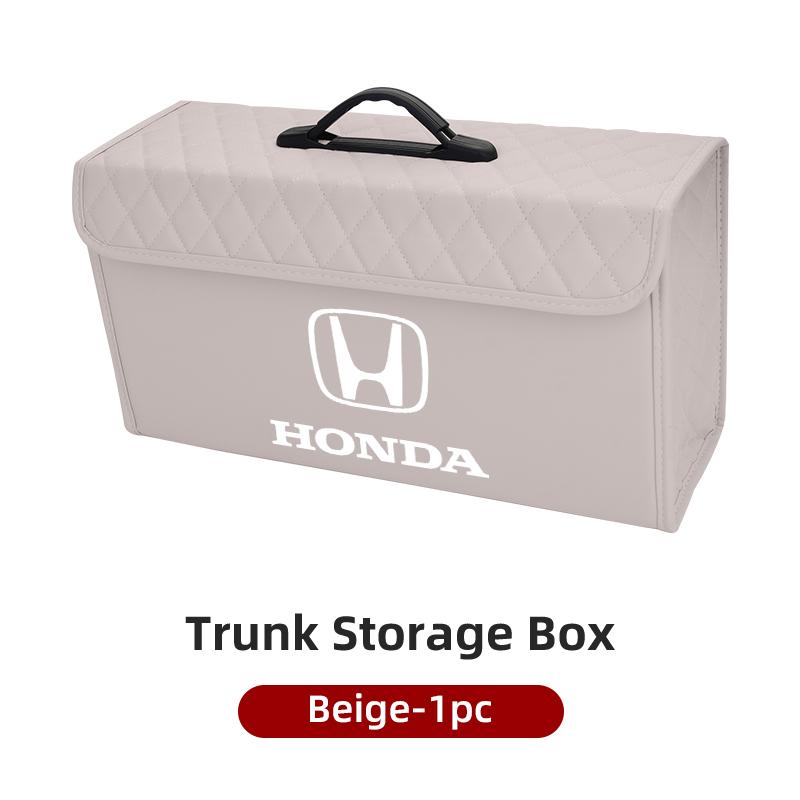 Car Styling Trunk Storage Box Leather Tools Organizer Case For Honda Civic Accord CRV HRV Pilot Fit Odyssey Legend Passport